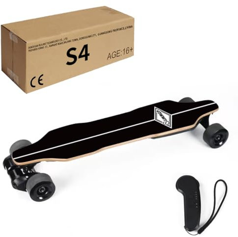 TechnixLabz Smart Pro Elektro-Skateboard, Longboard mit Zwei 1000W Nabenmotoren, Wasserdichtes, Stoßabsorbierendes Skateboard, Maximale Belastung 130KG, 45KM/H, 30KM Reichweite