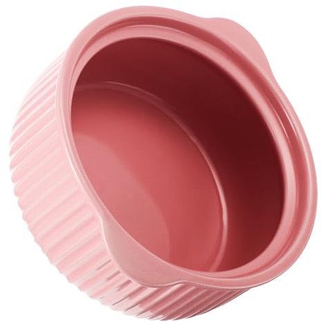 Cabilock Ciotola in Ceramica Anfora Zuppiera Da Cucina Teglia Multifunzione Ciotola Per Uova Fumante Insalatiera Colorata Gadget Da Cucina Teglia Da Forno Scodella Domestica Rosa