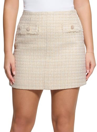 GUESS Damen Eco Daphnee Mini Flap Skirt Rock