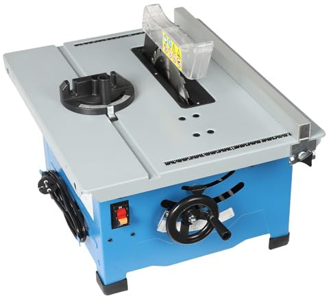 Tischkreissäge, 1400W Tischkreissäge Klein mit Überlastungsschutz, 4200r/min, Einstellbare Höhe und Winkel 0-45°, für Holz schneiden, Möbel Verarbeitung