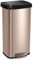 TANGZON 50L/68L Recycling Pedal Bin, Stainless Steel Kitchen Bin with Soft Close Lid, Handle & Non-Slip Base, Fingerprint-Proof Waste Separation Trash Can (68L, with Deodorant Box, Rose Gold)