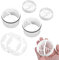2 Set Haarsieb Dusche Duschabfluss Haarfänger Sieb Dusche Abfluss Haare Duschsieb Abfluss Haare Abflussfilter mit Wellensieb-Design für Duschtasse Verstopfungsschutz Leicht zu Reinigen für Bad Küche