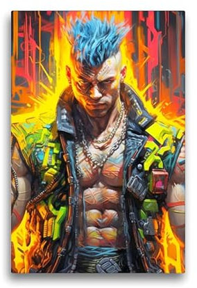 CALVENDO Leinwand · Ein Motiv aus dem Kalender Cyberpunk Heroes