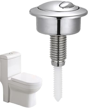 Ziennhu Edouard Rousseau – für Wassertank – Doppelter Druckschalter, Spülmechanismus für Aufputz-WC, NF-Norm – verchromt