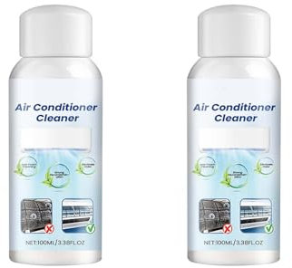 Air Con Cleaner Spray, Air Conditioner Foam Cleaner Agent, 100ml All-Purpose Household Bubble Cleaning Agent, Clean and Refresh Agents (100ml, 2)