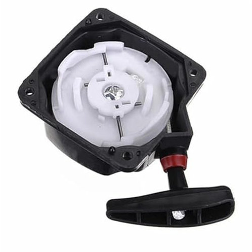 Rynplex Start for Motorsense, Strimmer, Rückstoß, Seilzugstarter, Rasenmäher, Rasenmäher, 80 mm, Teile, Schwarz Rücklaufstarter für Gartenmaschinen