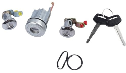 Interrupteur de démarreur de serrure d'allumage av Cylindre de verrouillage de contacteur d'allumage avec clé, compatible avec Toyota Land Cruiser série 75 FJ75 HJ75 HZJ AU 69005-6A160 690056A160 cyli
