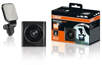 OSRAM ROADsight 2500 Dash Camera, 1080p HD, 2 inch display, 140° wide angle, G-sensor, 30fps, parking mode, HDR function, micro SD card slot