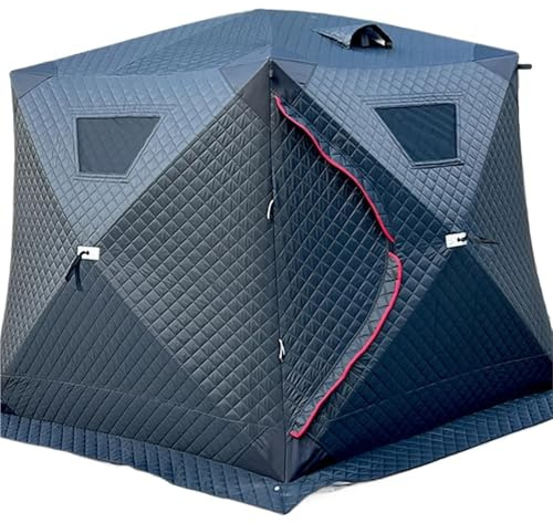 eisangeln Zelt Eisfischerzelt Winter Outdoor Camping Zelt Isoliert Verdicken Schnell Aufbau Winddicht Angelzelt for 5-8 Personen