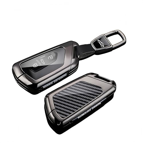 Rondrive Kompatibel mit VW 3/4/5 Tasten Golf 8 Variant 8.5 Passat B9 Tiguan Multivan T7 ID.4 Schlüsselhülle Autoschlüsselhülle Metalll Schutzcover Schlüsselanhänger Schlüsseletui Schlüsselschutz