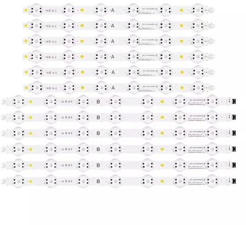 HCGX 12-Piece LED Backlight Strips for 86 TVs SVL860A03B, 86UK6570PUB, 86UM8070PUA, Replacement TV Screen Bar Kit