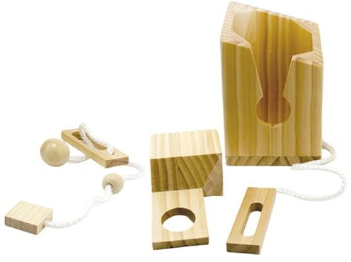 GKYQVE Adult Wooden Wine Bottle Puzzle Game Toy Set for Club and Social Gatherings with Natural Wood Fun Entertainment Toy Logics Puzzle for Adult