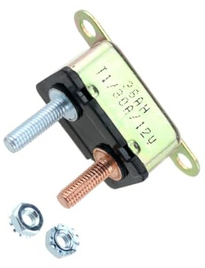 siduytin Disjoncteur à réarmement automatique 30 A, fusible 14 V-28 V, double batterie, voiture, caravane, bateau