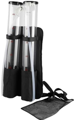 UrbanUp Biersäule 6L Getränke Dispenser für Partys, Bierturm Dispenser mit Zapfhahn, Acryl Getränke Servier Dispenser Rucksack Getränketurm, Partyzubehör
