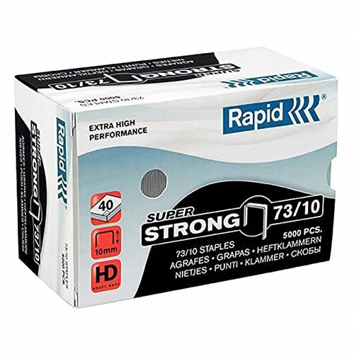 Rapid 24890400 Heftklammern 73/10mm Super Strong, verzinkt, 5000 Stück