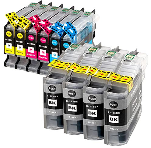 ESMONLINE 10 komp. Druckerpatronen als Ersatz zu Brother LC-223 für MFC J4420DW J4620DW J4625DW J5320DW J5620DW J5625DW J5720DW J880DW J680DW J480DW DCP J562DW J4120DW (10er Set) LC223