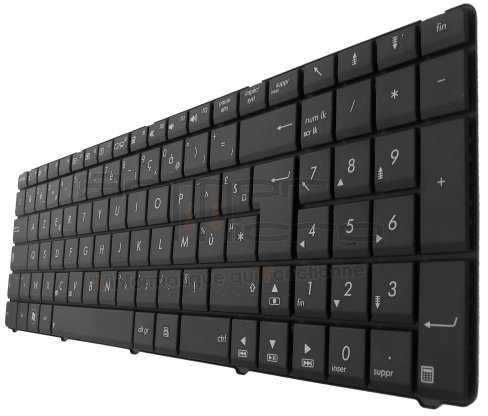 ARMORMICRO Clavier pour ASUS N53JG N53SV N53JQ N53N N53S - Français AZERTY Noir (Clavier Wave)