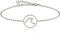 GD GOOD.designs Armband Welle Silber für Damen - Wasserfest - Surfer Armkette aus Edelstahl I Wave Schmuck