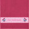 Manutextur Handtuch mit Namen - Motiv Kinder - Fee - viele Farben & Motive - personalisiert - Fuchsia - Größe 50x100 cm - persönliches Geschenk
