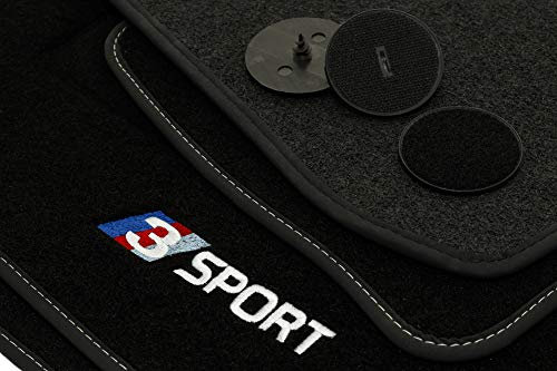 Sport Velour Fußmatten Satz für BMW 3er E90 / E91 (2004-2013) - 4-teilig - Passgenau