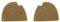 ArmorMason Klettdeck-Set, kompatibel mit Peltor Comtac-Headset, Hellbraun