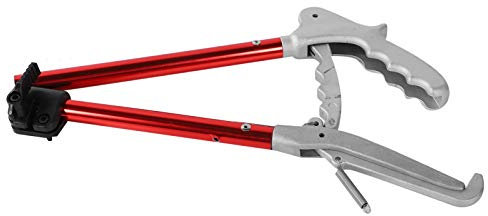 EVTSCAN Faltbarer Schlangenfänger, 70 cm Aluminiumlegierung Faltbarer professioneller Metall-Schlangenzangen Reptilien-Grabber-Fänger mit breitem Backenhandhabungswerkzeug