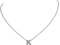 Supcare Personalisierte Kette Damen Buchstaben Initial K Anhänger Halskette Anfangsketten mit CZ Kettenanhänger S925 Silberkette Letter Necklace Buchstabenkette Modeschmuck für Schwester