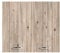 MABEL Escurreplatos colgante con nudo de 2 puertas, mueble de cocina, acabado madera, fácil de montar, rejilla escurreplatos, portavasos, bandeja recogegotas – L 80 x P 35 x H 70,5 cm