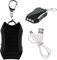 UGIF 1200mAH Solar Power Bank Keychain, Key Ring Mini Power Bank, Portable Solar Charger Keychain, with LED Torch, for Outdoor Emergency Phone Charger