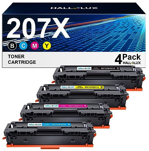Toner Multipack 207X 207A Kompatibel für HP Toner 207A 207X W2210X für HP Color Laserjet Pro MFP M283fdw M255dw M282nw M283fdn M255nw W2210X W2211X W2212X W2213X Toner (Schwarz Cyan Gelb Magenta)