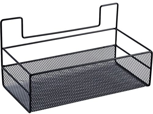 DOITOOL Wall Mounted Wire Basket Farmhouse Metal Wire Bin Basket Portable Wall Hanger Rustic Home Storage Organizer for Pantry, Closets, Bathroom, Kitchen, Bedroom