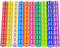 SPERMUOY 100 Stück Würfel Set 12mm Würfel Bunt Würfelspiel Tischspiele Durchscheinende Acryl Würfel Bunt Spielwürfel für Spiel und Party