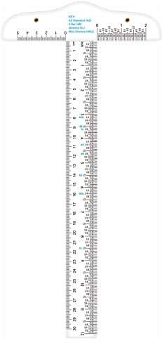 Briartw 1 Stück Acryl T-Quadrat Lineal T Quadrat Kunststoff T-Lineal Doppelseitige Messung für Kunst Rahmen und Zeichnen Basteln Zeichnen allgemeine Layout Arbeit & Scrapbooking, 30 cm, transparent