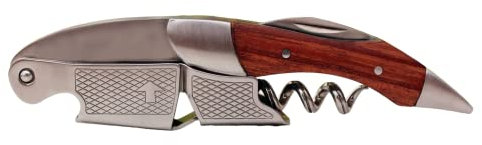 Chabrias Ltd Apribottiglie da Sommelier Premium con Manico in Legno di Rosa - Cavatappi Professionale per Bottiglie di Vino