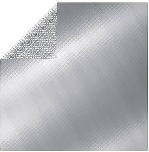 FIRBNUS Copertura per Piscina Argento 975x488 cm in PE Telo Copertura Telo Sotto Piscina Telo Copertura Piscina Telo Copripiscina Telo per Sotto Piscina Telo Termico Piscina Accessori Piscina
