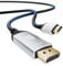 BolAAzuL USB C to DisplayPort Cable 1.2m, Type C/Thunderbolt 3 Male to DP Male Adapter Cord, 4K@60Hz 2K@165Hz 2K@144Hz, Braided, High-speed, for MacBook Pro Laptop Projector TV PC