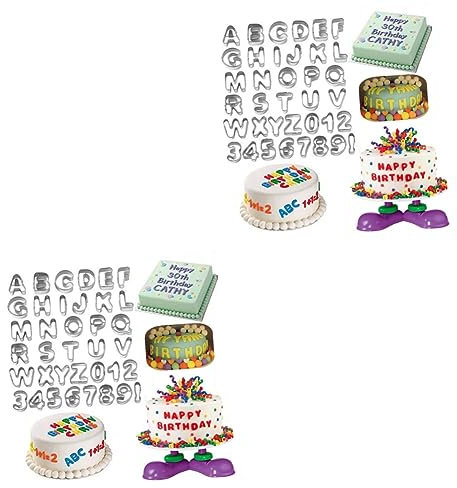 UPKOCH 74 Stk Buchstabenform Ausstechformen Zahlen Kuchenform Alphabet-form Buchstaben Kuchenform Buchstaben Ausstecher Kuchenform Aus Edelstahl Keks Stanzen