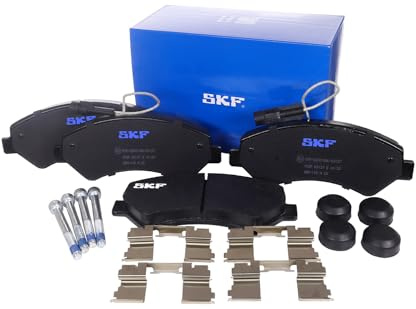 SKF Scheibenbremse Bremsbelag mit Zubehör VKBP 80137 E-4er Set Position Vorderachse Höhe 93 mm Länge 203 mm Breite 131 mm Dicke 19,6 mm OE Qualität