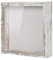 Muzilife 3D Bilderrahmen zum Befüllen 20x20 cm-Tiefer Holz Rahmen, Objektrahmen Shadow Box mit Glasscheibe, als Geschenk für Familie Freunde, Fotos Erinnerungsbox (Vintage-Weiß, 20x20cm)