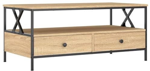 vidaXL Couchtisch Sonoma-Eiche 100x51x45 cm Holzwerkstoff