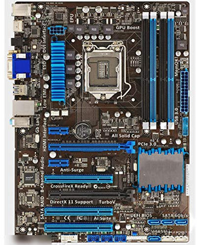 Placa Madre Placa Base de Escritorio Usado, ASUS P8H77-V Le Desktop Motherboard H77 LGA 1155 22nm i3 i5 i5 i7 DDR3 32G SATA3 USB3.0 ATX