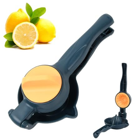 Exprimidor de Limón, Exprimidor de Cítricos de Limón y Lima, Exprimidor de Naranjas Manual para Cal Limón Agrios, Exprimidor Manual de Cítricos para Restaurante Cocina (Azul)