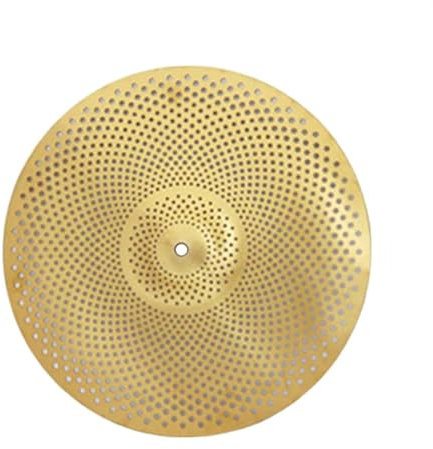 kowaku Platillo de Percusión para Batería, Accesorio Musical de Bajo Ruido, 16 pulgadas