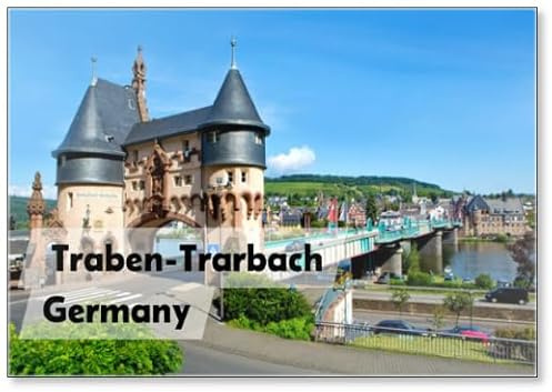 Rheinland-Pfalz, Mosel, Traben-trarbach, Ortsteil Trarbach, Brückenkopf,Jugendstil., Kühlschrankmagnet