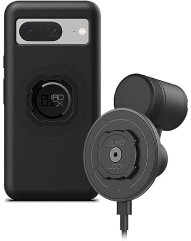 Quad Lock Vent Car Phone Holder Kit with MAG Wireless Charging Head V2 and MAG Phone Case for Google Pixel 8