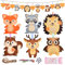 Herefun 13 Herbst Tier Bastelsets für Kinder, Herbst Kreativset Herbst Bastelset, DIY Herbst Geschenk Herbstblatt mit Lgel Eule Fuchs Eichhörnchen, Herbstdeko Bastelhandwerk Jungen Mädchen Herbstszeit