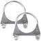 Exhaust Clamp - 2 Pcs 45mm Heavy Duty Galvanized Pipe Clamps for Exhaust Repair, U-Bolt Clamps for 45mm Diameter Tail Pipes