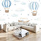 Fototapete Aquarellmalerei Heißluftballon Wolken Vlies Tapeten Wandtapete 200x140 cm Moderne Wanddeko Design Wand Dekoration Wohnzimmer Schlafzimmer