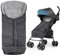Winterfußsack Baby Fußsack Fußsack für Kinderwagen Buggy Gepolsterter Fußsack Winterfußsack Reißverschluss Waschbar für Babyschale, Kinderwagen & Buggy (Black-Gray-02)