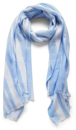 STREET ONE Damen A572768 Gestreifter Schal, original Blue, A